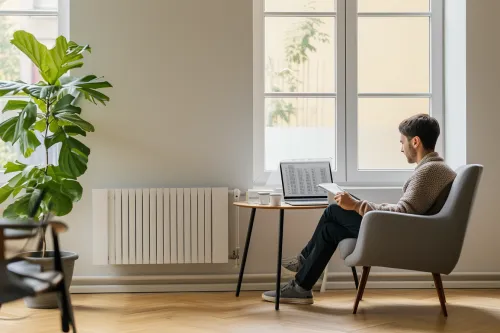 Chauffage électrique simple à installer, idéal pour locataire.